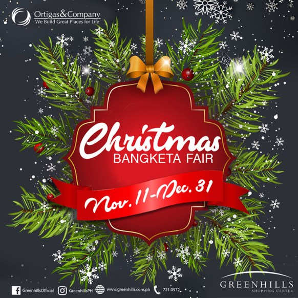 Christmas background with fir tree branches and decorative label